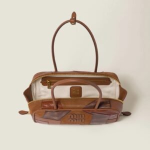 Beau leather patchwork bag