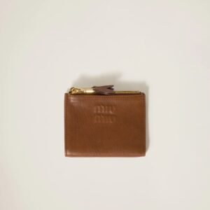 Small nappa leather wallet