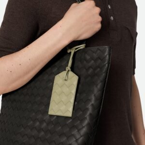 Intrecciato Tag Holder On Strap