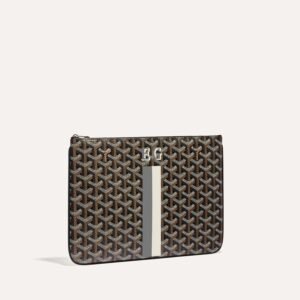 Sénat MM Pouch Stripes and Initials