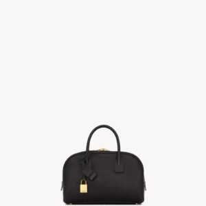 SAC DE JOUR BOSTON IN GRAINED LEATHER – SMALL in Black