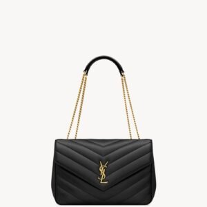 LOULOU LARGE IN MATELASSÉ LAMBSKIN
NOIR