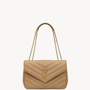 LOULOU LARGE IN MATELASSÉ LAMBSKIN
NATURAL TAN