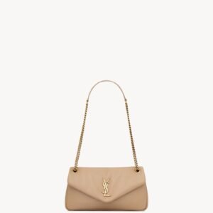 CALYPSO SMALL IN PLUNGED LAMBSKIN
DARK TOFFEE