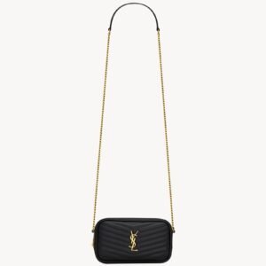 MINI LOU IN QUILTED LEATHER
BLACK