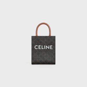 MINI VERTICAL CABAS IN TRIOMPHE CANVAS WITH CELINE PRINT