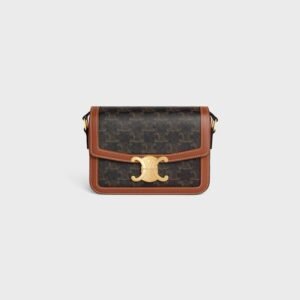 TEEN TRIOMPHE BAG IN TRIOMPHE CANVAS AND CALFSKIN