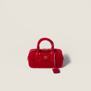 Arcadie Matelassé velvet bag