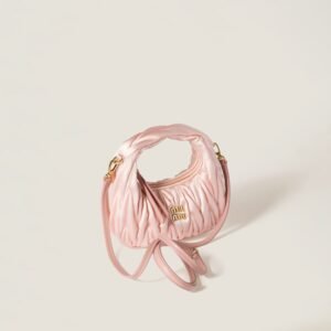 Wander matelassé satin mini-bag