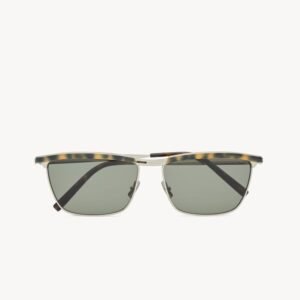 SL 795 JOE

TRAPEZOID SUNGLASSES WITH METAL FRAMES AND NYLON LENSES, FEATURING A DOUBLE BRIDGE AND TOP BAR WITH INLAY