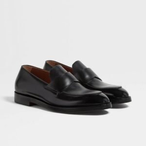 Black Leather Loafers