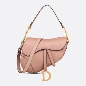 Saddle Bag with Strap
Blush Grained Calfskin