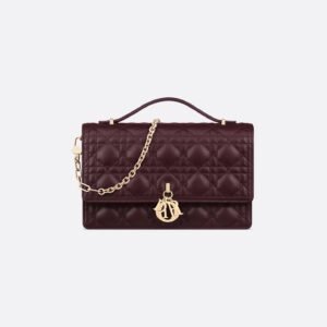 My Dior Top Handle Bag
Plum Cannage Lambskin