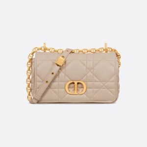 Small Soft Dior Caro Bag
Powder Beige Macrocannage Lambskin