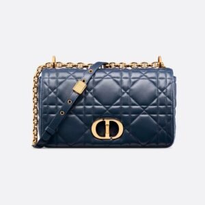 Medium Soft Dior Caro Bag
Deep Ocean Blue Macrocannage Lambskin
