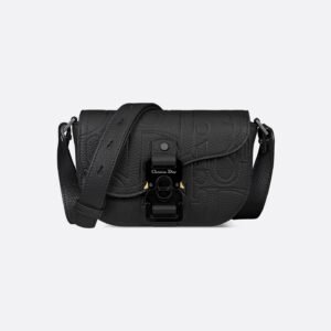 Mini Saddle Messenger Bag with Flap
Black Dior Gravity Leather
