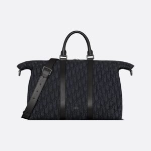 Weekender 40
Black Dior Oblique Jacquard and Black Grained Calfskin