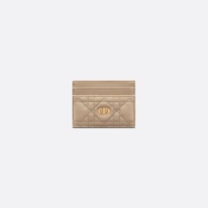 Dior Caro Freesia Card Holder
Sand-Colored Supple Cannage Calfskin