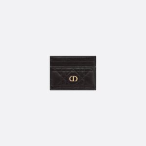 Dior Caro Freesia Card Holder
Black Supple Cannage Calfskin