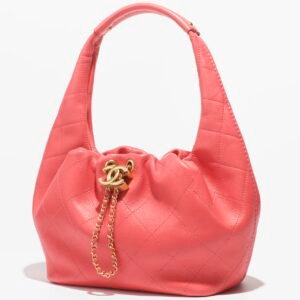 HOBO HANDBAG
 
Calfskin & Gold-Tone Metal 
Coral