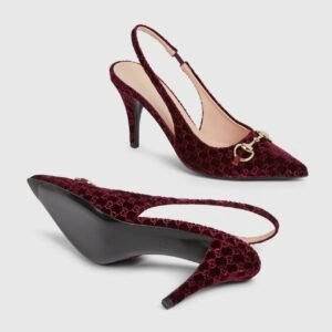 Women's slingback pump with Horsebit