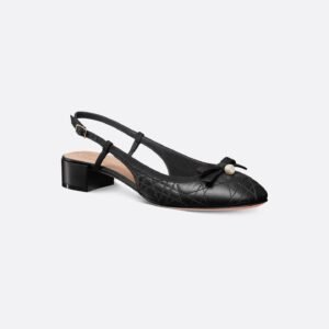 Dior Ballet Slingback Pump
Black Quilted Cannage Calfskin