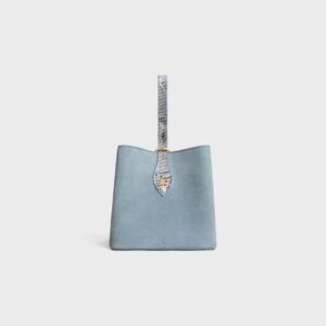 SMALL AMBER IN SUEDE AND PYTHON