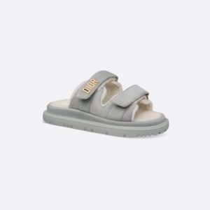 Dioract Slide
Gray Suede Goatskin
