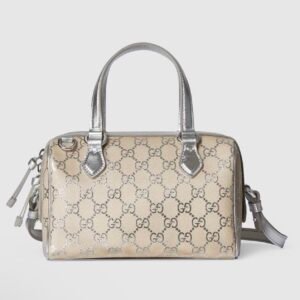 GG Emblem small boston bag
Variation
silver GG fabric