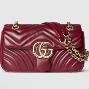 GG Marmont small shoulder bag
Variation
Rosso Ancora red leather