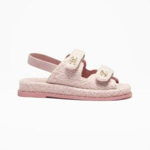 SANDALS
 
Wool, Alpaca & Suede Kidskin 
Pink & Gold