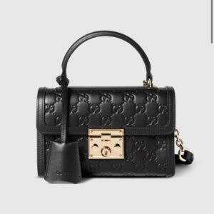 Padlock small top handle bag
Variation
black GG leather
