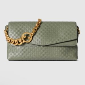 Medium shoulder bag with chain
Variation
sage green GG leather