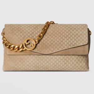 Large shoulder bag with chain
Variation
beige GG suede