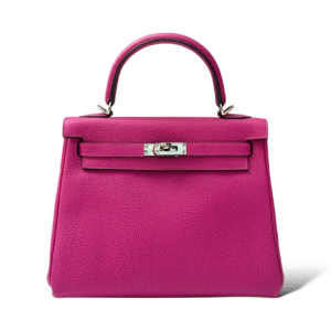 Hermes Kelly 25 Rose Pourpre Togo PHW