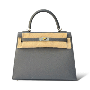 Hermes Kelly 25 Ardoise Epsom Electrum Hardware