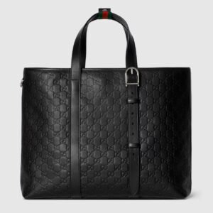 GG Emblem large tote bag