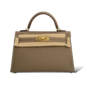 Hermes Kelly Mini Etoupe Epsom GHW