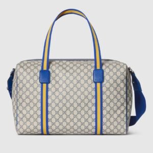 Medium duffle bag with Web
Variation
beige and blue GG Supreme