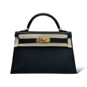 Hermes Kelly Mini Black Epsom GHW