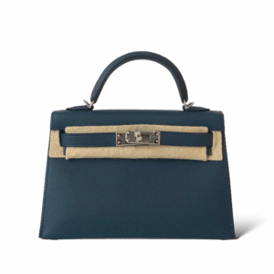 Hermes Kelly Mini Bleu De Prusse PHW