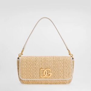 Rafia crochet shoulder bag