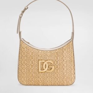 Rafia crochet shoulder bag