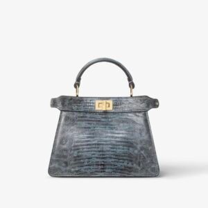 Peekaboo ISeeU Petite
Mercury blue lizard leather bag