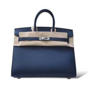 Hermes Birkin 25 Navy Bleu Epsom PHW