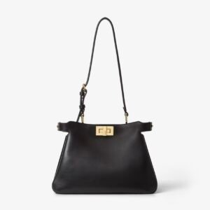 Peekaboo Soft Small
Black leather bag