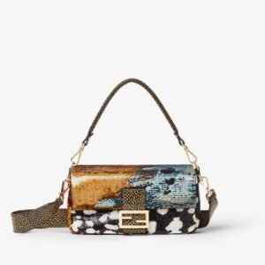 Baguette
Multicolour Night Butterfly sequin bag