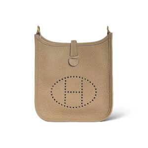 Hermes Mini Evelyne Trench Clemence GHW