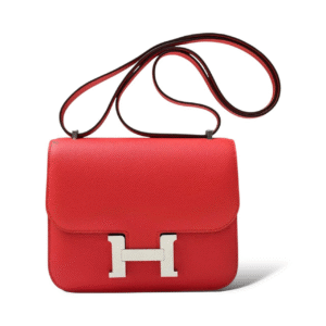 Hermes Constance 18 Orange Filed Epsom PHW