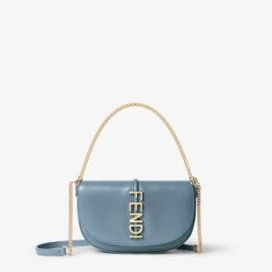 Fendigraphy Wallet on Chain
Mercury blue leather wallet